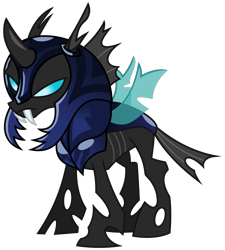 Size: 2700x3000 | Tagged: safe, artist:cheezedoodle96, derpibooru import, changeling, to where and back again, .svg available, armor, changeling armor, changeling guard, changeling soldier, simple background, solo, svg, transparent background, vector