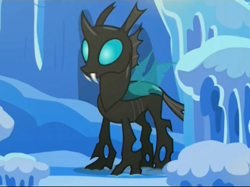 Size: 1909x1431 | Tagged: safe, derpibooru import, screencap, thorax, changeling, the times they are a changeling, solo