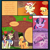 Size: 1000x1000 | Tagged: safe, artist:magicandmysterygal, derpibooru import, applejack, flam, flim, twilight sparkle, earth pony, pony, comic:long night wild night, clothes, comic, hatless, magic, missing accessory