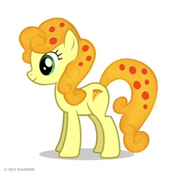 Size: 1080x1080 | Tagged: safe, carrot top, golden harvest, food pony, original species, pizza pony, pony, april fools, official, pizza, pizza pie, solo