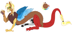 Size: 1499x715 | Tagged: safe, artist:bijutsuyoukai, oc, oc only, draconequus, hybrid, interspecies offspring, male, offspring, parent:applejack, parent:discord, parents:applecord, simple background, transparent background