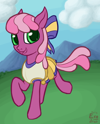 Size: 2064x2536 | Tagged: safe, artist:exedrus, derpibooru import, cheerilee, the cart before the ponies, cheerileeder, cheerleader, female, looking at you, smiling, solo