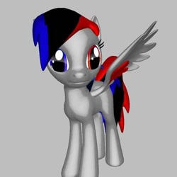 Size: 720x720 | Tagged: safe, artist:kryptorthekreator, derpibooru import, oc, oc only, oc:zero izubaki, pegasus, pony, 3d, solo