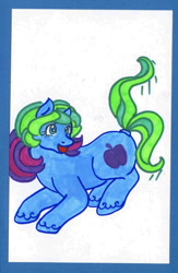 Size: 418x640 | Tagged: safe, artist:skypinpony, g2, apple pie (g2), solo, traditional art