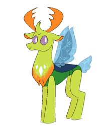 Size: 568x698 | Tagged: safe, artist:jadeyarts, derpibooru import, thorax, changedling, changeling, to where and back again, changeling king, king thorax, male, simple background, solo, white background