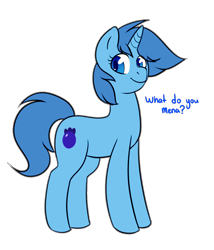 Size: 890x1040 | Tagged: safe, artist:caballerial, derpibooru import, oc, oc only, oc:meno, dialogue, looking at you, simple background, solo, transparent background