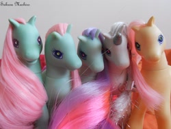 Size: 1024x768 | Tagged: safe, artist:ushi-de-bray, ivy, princess silver swirl, sea breeze (g2), g2, irl, photo, sky skimmer, spring (g2), toy