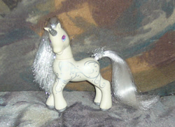 Size: 916x663 | Tagged: safe, artist:fizzy--love, princess silver swirl, g2, irl, photo, solo, toy