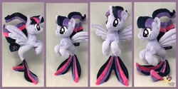 Size: 900x450 | Tagged: safe, artist:ketika, twilight sparkle, twilight sparkle (alicorn), alicorn, pony, seapony (g4), my little pony: the movie, irl, photo, plushie, seaponified, seapony twilight, solo, species swap