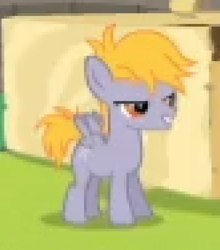 Size: 414x470 | Tagged: safe, derpibooru import, screencap, crackle pop, pony, the cart before the ponies, lidded eyes, lowres, pixelated, solo