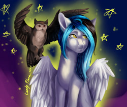 Size: 2047x1716 | Tagged: safe, artist:candyflora, oc, oc only, owl, pegasus, pony, female, mare