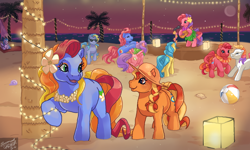 Size: 854x512 | Tagged: safe, artist:conphettey, pony, g3, beach belle, female