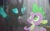 Size: 1462x920 | Tagged: safe, derpibooru import, screencap, spike, thorax, changeling, dragon, the times they are a changeling, discovery family logo, holding hands, holding hooves