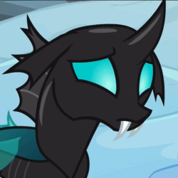Size: 504x504 | Tagged: safe, derpibooru import, screencap, thorax, changeling, the times they are a changeling, animated, behaving like a dog, cute, cuteling, floppy ears, head tilt, sad, sadorable, solo, thorabetes