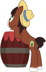 Size: 3000x4677 | Tagged: safe, artist:missgoldendragon, derpibooru import, trouble shoes, appleoosa's most wanted, absurd resolution, barrel, colt, male, plot, simple background, transparent background, vector, younger