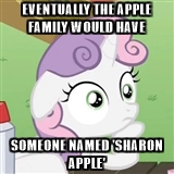 Size: 160x160 | Tagged: safe, derpibooru import, sweetie belle, pony, unicorn, exploitable meme, female, filly, horn, image macro, macross plus, meme, obligatory pony, picture for breezies, reference, sharon apple, solo, sudden clarity sweetie belle, text, two toned mane, white coat, wide eyes