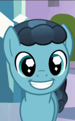 Size: 301x486 | Tagged: safe, derpibooru import, screencap, thorax, changeling, crystal pony, pony, the times they are a changeling, cropped, crystal hoof, cute, disguise, disguised changeling, happy, smiling, solo, thorabetes