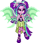 Size: 172x182 | Tagged: safe, artist:botchan-mlp, aria blaze, equestria girls, animated, ariabetes, blinking, cute, desktop ponies, female, fin wings, gif, looking at you, pixel art, ponied up, simple background, sleeveless, smiling, solo, sprite, transparent background
