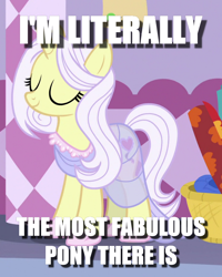 Size: 754x944 | Tagged: safe, edit, edited screencap, screencap, lily lace, pony, honest apple, cropped, image macro, literally, meme, solo