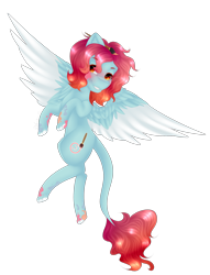 Size: 2000x2619 | Tagged: safe, artist:mauuwde, oc, oc only, pegasus, pony, colored wings, female, high res, leonine tail, mare, multicolored wings, simple background, solo, transparent background