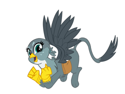 Size: 4508x3383 | Tagged: safe, artist:19crowbar19, derpibooru import, gabby, griffon, the fault in our cutie marks, simple background, solo, transparent background, vector