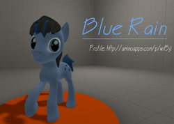 Size: 1515x1080 | Tagged: safe, oc, oc only, oc:blue rain, earth pony, pony, 3d, source filmmaker