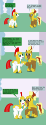 Size: 1000x2679 | Tagged: safe, artist:hakar-kerarmor, derpibooru import, oc, oc:anagha traana, oc:arrowhead, ask four inept guardponies, royal guard