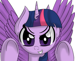 Size: 2500x2032 | Tagged: safe, artist:datapony, twilight sparkle, twilight sparkle (alicorn), alicorn, pony, simple background, solo, spread wings, transparent background, underhoof