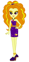 Size: 277x592 | Tagged: safe, artist:wynterstar93, adagio dazzle, equestria girls, clothes, dress, hand on hip, high heels, jewelry, pendant, solo