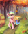 Size: 1708x2108 | Tagged: safe, artist:stasushka, derpibooru import, oc, oc only, oc:paper stars, bat pony, pony, amputee, commission, forest, scenery, solo, stump