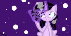 Size: 1560x784 | Tagged: safe, artist:pinkiscuuupcake, oc, oc only, oc:shadow spark, pony, deviantart muro, solo