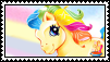 Size: 101x57 | Tagged: safe, artist:phantom-rainbow, alphabittle, g3, deviantart stamp, solo