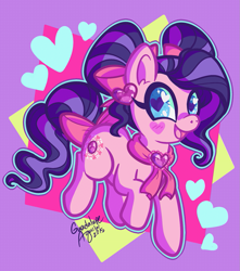 Size: 1029x1166 | Tagged: safe, artist:dolcisprinkles, earth pony, pony, g3, fantastical february, heart eyes, solo, wingding eyes