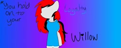 Size: 1020x404 | Tagged: safe, artist:blueberrysans123123, oc, oc only, pony, ponysona, solo