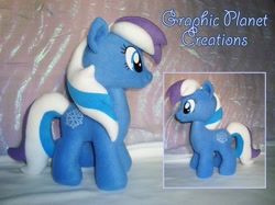 Size: 1406x1054 | Tagged: safe, artist:graphicplanetdesigns, g3, g3 to g4, generation leap, irl, photo, plushie, snowflake (g3), solo