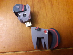 Size: 4128x3096 | Tagged: safe, twilight sparkle, irl, photo, pointy ponies, pun, solo, usb, usb flashdrive, visual pun