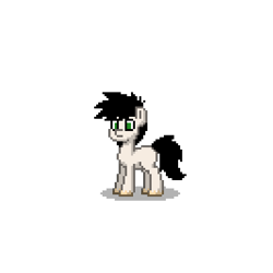 Size: 400x400 | Tagged: safe, pony, djent, jens kidman, meshuggah, metal, ponified, pony town, simple background, solo, transparent background