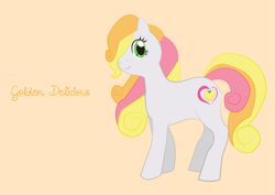 Size: 1191x842 | Tagged: safe, artist:zuza182, g3, g3 to g4, generation leap, golden delicious (g3), solo