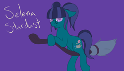 Size: 3500x2000 | Tagged: safe, artist:glacierfrostclaw, oc, oc only, oc:selena stardust, earth pony, pony, broom, female, flying, flying broomstick, glasses, mare, pigtails, solo, witch