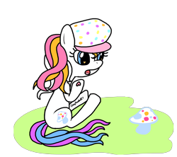 Size: 5314x4724 | Tagged: safe, artist:crazypizzafan927, g3, absurd resolution, g3 to g4, generation leap, hat, port-o-bella, simple background, solo, transparent background