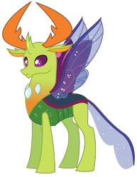 Size: 2391x3100 | Tagged: safe, artist:sketchmcreations, thorax, changedling, changeling, to where and back again, king thorax, simple background, solo, transparent background, vector