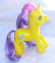 Size: 392x446 | Tagged: safe, artist:mayanbutterfly, pony, unicorn, g3, blue moon (g3), custom, irl, photo, solo, toy