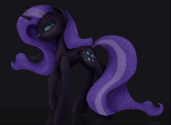 Size: 900x659 | Tagged: safe, artist:allforyouart, nightmare rarity, pony, unicorn, female, looking at you, mare, solo