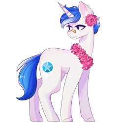 Size: 1700x1700 | Tagged: safe, artist:mentalphase, oc, oc only, pony, unicorn, flower, flower in hair, male, simple background, solo, stallion, transparent background