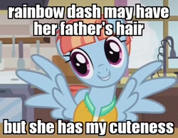 Size: 530x414 | Tagged: safe, edit, edited screencap, screencap, windy whistles, pony, parental glideance, cute, image macro, meme, solo, windybetes