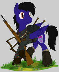 Size: 1252x1536 | Tagged: safe, artist:xphil1998, oc, oc only, oc:paladin colt, battlefield, battlefield 1, german, gun, medic, mondragon, ponies with guns