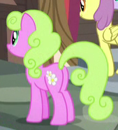 Size: 169x186 | Tagged: safe, screencap, daisy, flower wishes, parasol, pony, a flurry of emotions, cropped, female, mare, plot