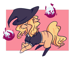 Size: 1125x879 | Tagged: safe, artist:trololohstuffs, oc, oc only, pony, hat, solo, witch, witch hat