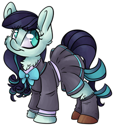 Size: 4371x4841 | Tagged: safe, artist:cutepencilcase, coloratura, earth pony, pony, the mane attraction, absurd resolution, clothes, commission, cute, female, mare, school uniform, simple background, solo, transparent background