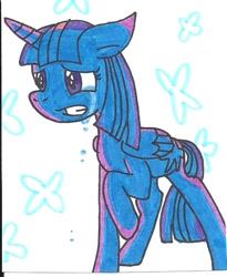 Size: 579x705 | Tagged: safe, artist:cmara, twilight sparkle, twilight sparkle (alicorn), alicorn, pony, solo, traditional art